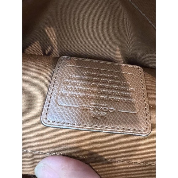 Coach Margot Carryall Brown Crossgrain Leather Shoulder Bag - Great Condition - Picture 13 of 16